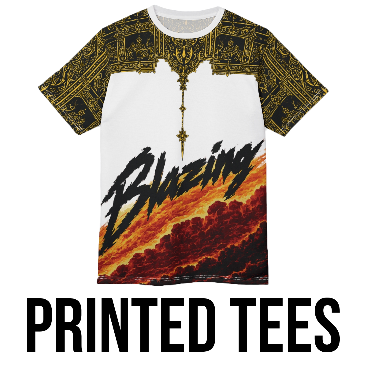 printed tee no background