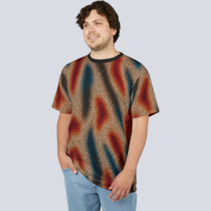 Abstract Desert Wave Print Tee
