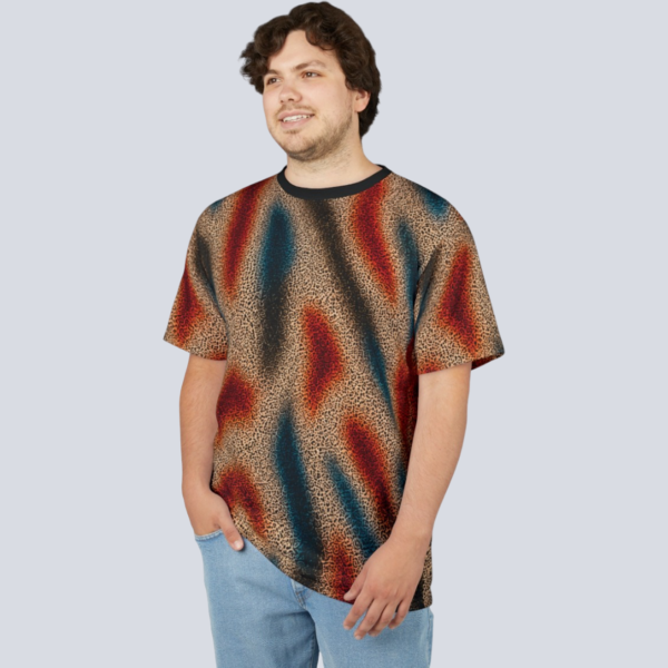 Abstract Desert Wave Print Tee