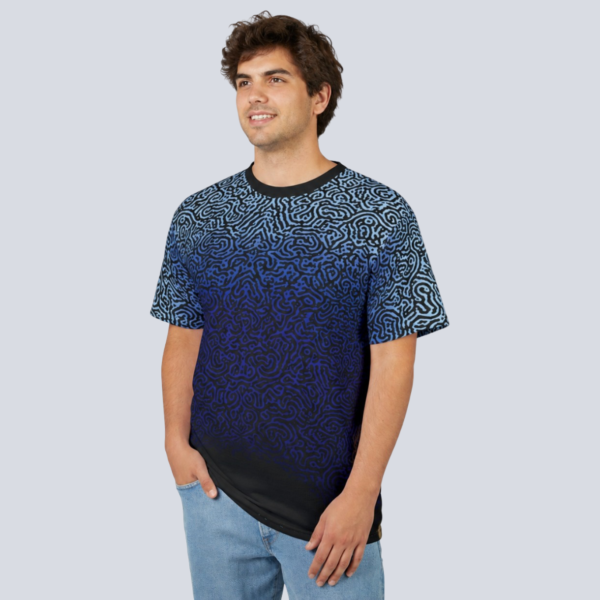 Blue Maze Gradient Print Tee