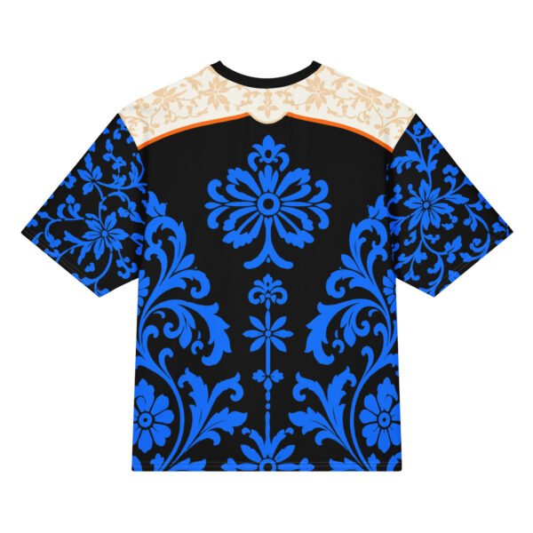 Baroque Blue Floral Print Tee