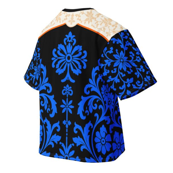 Baroque Blue Floral Print Tee