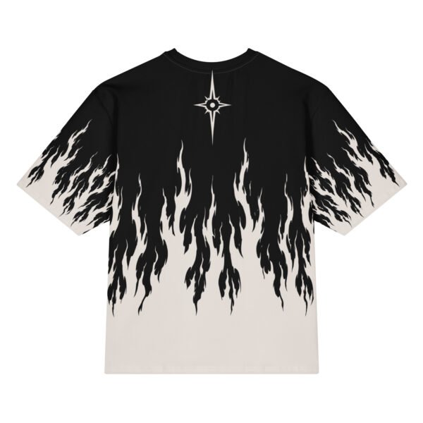 Black Flame Print Tee