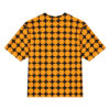 Amber Crosshatch Printed Tee