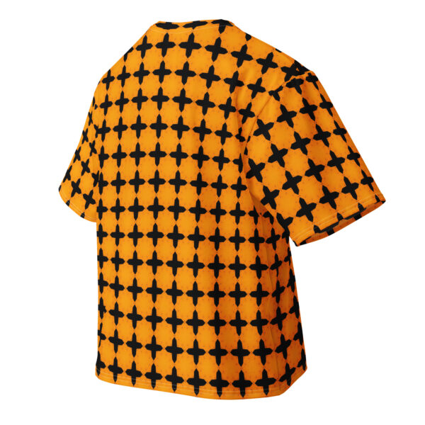 Amber Crosshatch Printed Tee