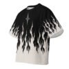 Black Flame Print Tee