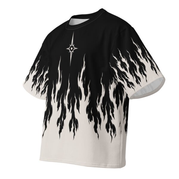 Black Flame Print Tee