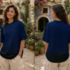 Blue Maze Gradient Print Tee