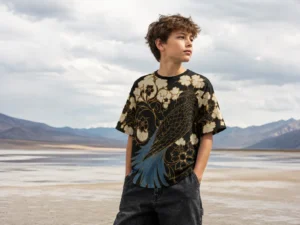 Floral Phoenix male kid Floral Phoenix Print Tee