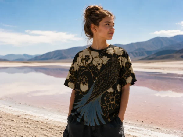Floral Phoenix Print Tee