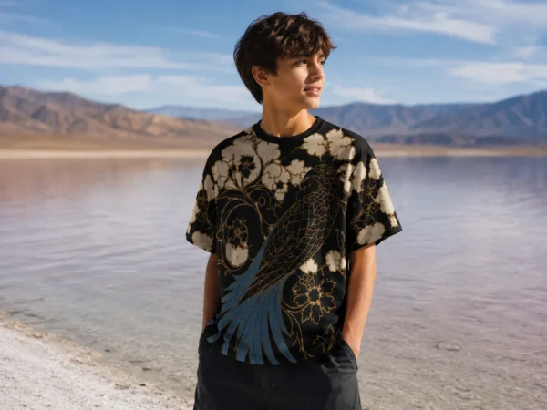 Floral Phoenix Print Tee