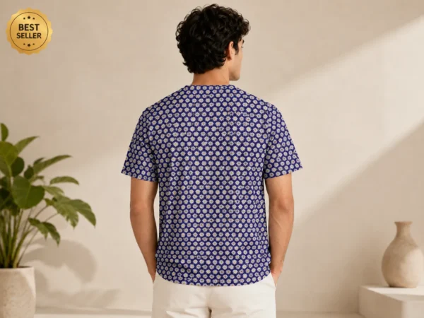 Indigo Bloom Printed Tee