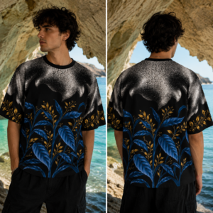 Midnight botanical male Midnight Botanica Print Tee