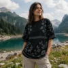 Noir Floral Print Tee