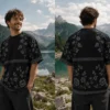 Noir Floral Print Tee