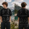 Noir Floral Print Tee