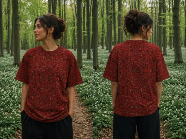 Red Mirage Printed Tee