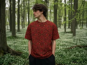 Red Mirage Printed Tee