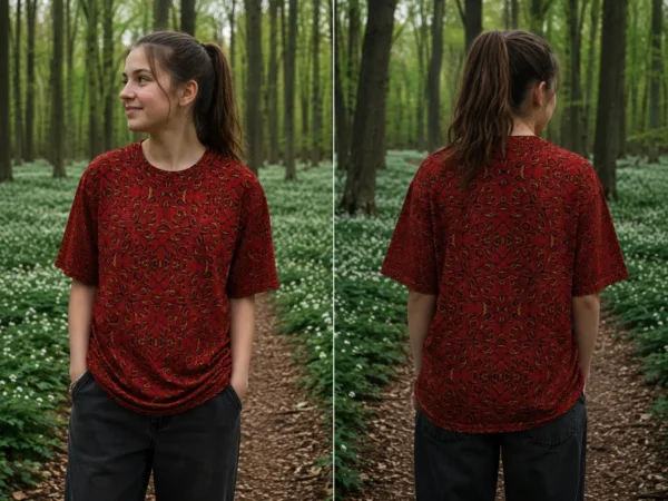 Red Mirage Printed Tee