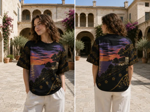 Sunset Coast  Print Tee