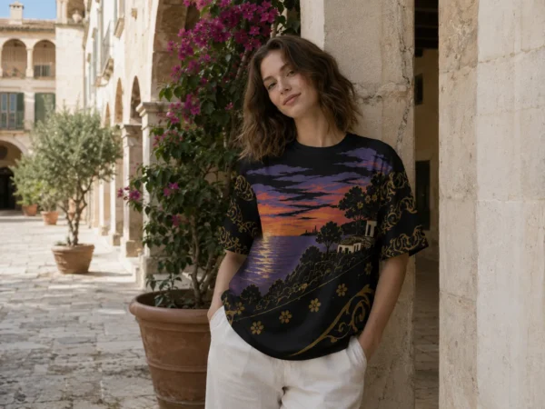 Sunset Coast  Print Tee