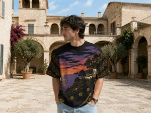 Sunset Coast  Print Tee