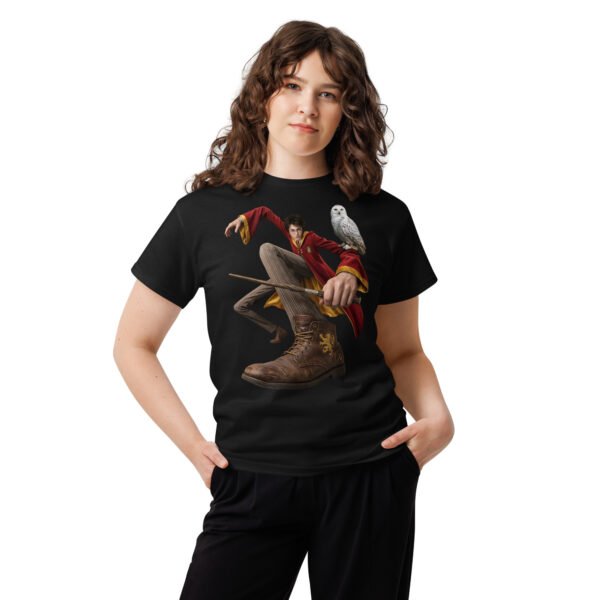 unisex-classic-tee-black-front-6a80454d1a2e3.jpg Young Wizard Graphic Tee