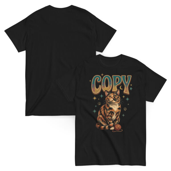 unisex-classic-tee-black-front-and-back-6a802ed96ba42.jpg Copy Cat Graphic Tee