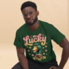 unisex-classic-tee-forest-green-front-2-6a8034b51b094.jpg Lucky Duck Graphic Tee
