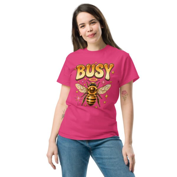 unisex-classic-tee-heliconia-front-6a80520ee98ba.jpg Busy Bee Graphic Tee
