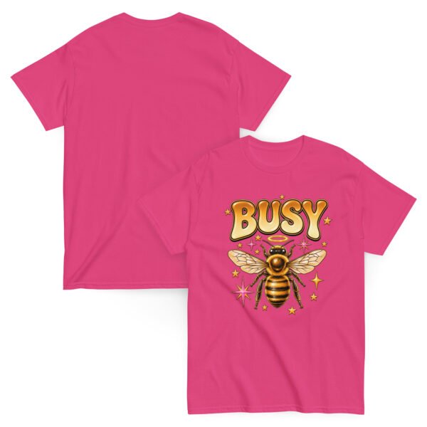 unisex-classic-tee-heliconia-front-and-back-6a80520eea3fc.jpg Busy Bee Graphic Tee