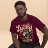 unisex-classic-tee-maroon-front-2-6a8034b51aff1.jpg Lucky Duck Graphic Tee