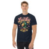 unisex-classic-tee-navy-front-6a8034b519b08.jpg Lucky Duck Graphic Tee