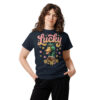 unisex-classic-tee-navy-front-6a8034b51c570.jpg Lucky Duck Graphic Tee