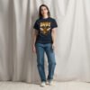 unisex-classic-tee-navy-front-6a80520ee9c71.jpg Busy Bee Graphic Tee