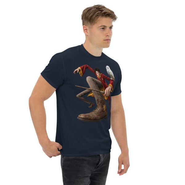 unisex-classic-tee-navy-right-front-6a80454d19616.jpg Young Wizard Graphic Tee