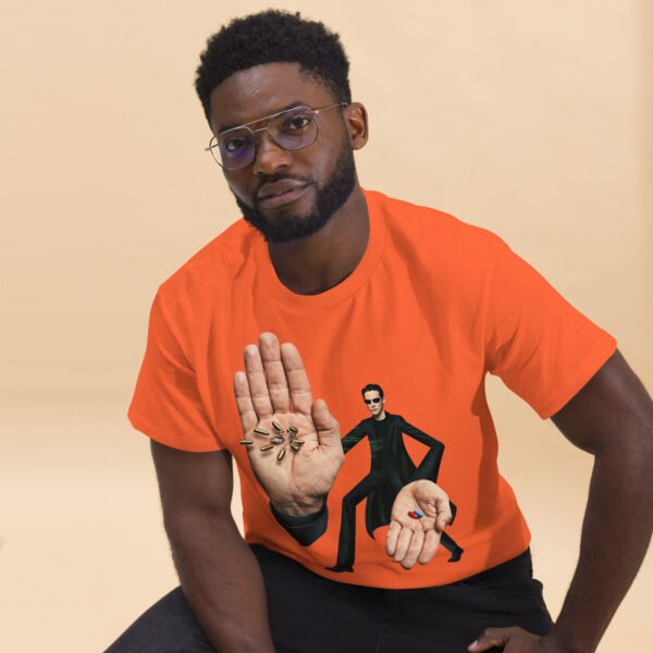 unisex-classic-tee-orange-front-2-6a804e5ca0f5d.jpg Neo Graphic Tee
