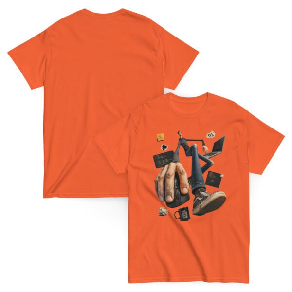 unisex-classic-tee-orange-front-and-back-6a8037a7554a4.jpg Programmer Graphic Tee
