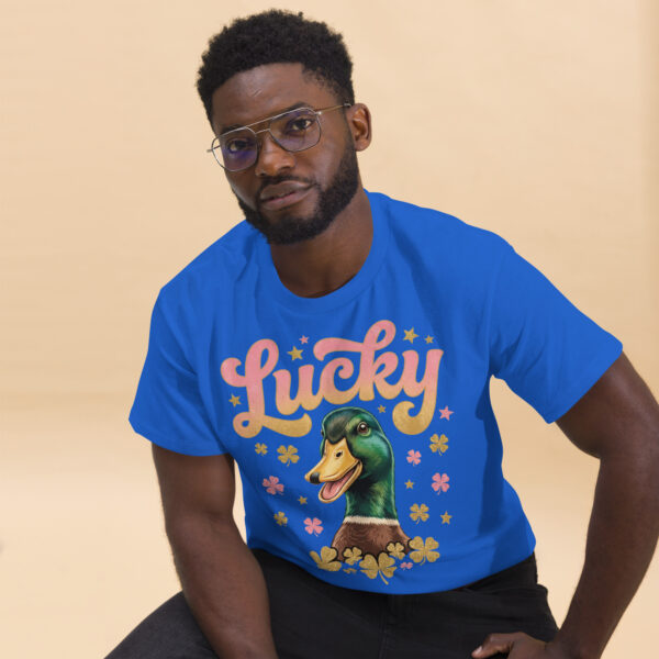 unisex-classic-tee-royal-front-2-6a8034b51b05f.jpg Lucky Duck Graphic Tee
