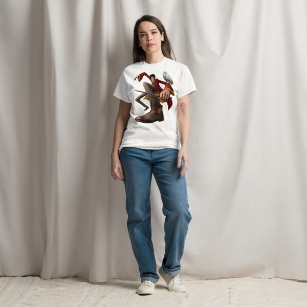 unisex-classic-tee-white-front-6a80454d19e68.jpg Young Wizard Graphic Tee