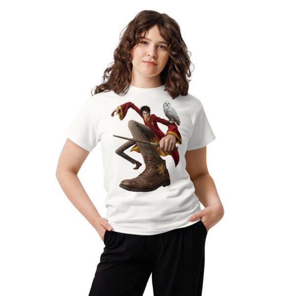 unisex-classic-tee-white-front-6a80454d1a3cf.jpg Young Wizard Graphic Tee