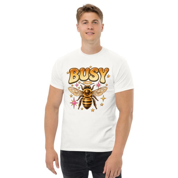 unisex-classic-tee-white-front-6a80520ee93be.jpg Busy Bee Graphic Tee