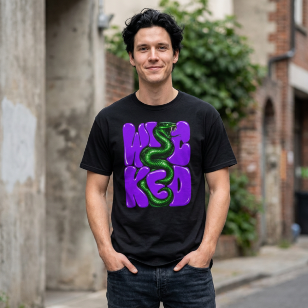 Wicked Snake Halloween Graphic T-Shirt