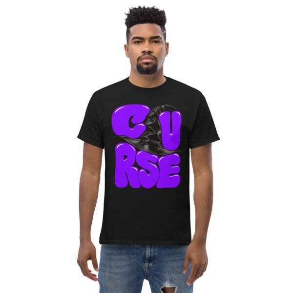 unisex-classic-tee-black-front-6aa50df6122d0.jpg Curse Witch Hat Graphic T-Shirt