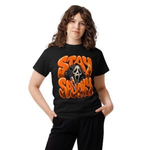 unisex-classic-tee-black-front-6aaa734defe1e.jpg Stay Spooky Graphic T-Shirt