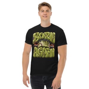 unisex-classic-tee-black-front-6aabb362e62fb.jpg Born Again Graphic T-Shirt