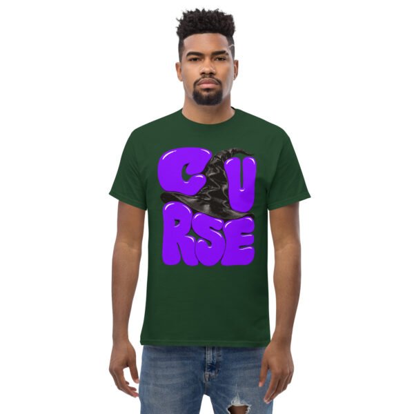 unisex-classic-tee-forest-green-front-6aa50df61313b.jpg Curse Witch Hat Graphic T-Shirt