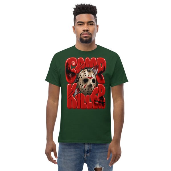 unisex-classic-tee-forest-green-front-6aa94d075c54b.jpg Camp Killer Slasher Graphic T-Shirt