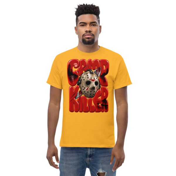 unisex-classic-tee-gold-front-6aa94d075c46f.jpg Camp Killer Slasher Graphic T-Shirt