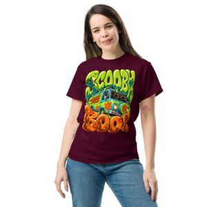 unisex-classic-tee-maroon-front-6aabaaca597a0.jpg Scooby Boo Graphic T-Shirt